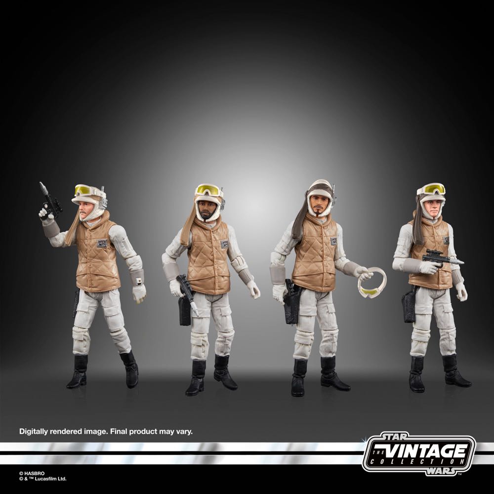 Rebel Soldier (Echo Base Battle Gear) 4-Pack - Hasbro (Star Wars: Episode V - The Empire Strikes Back) action figure collectible [Barcode 5010994180591] - Main Image 3