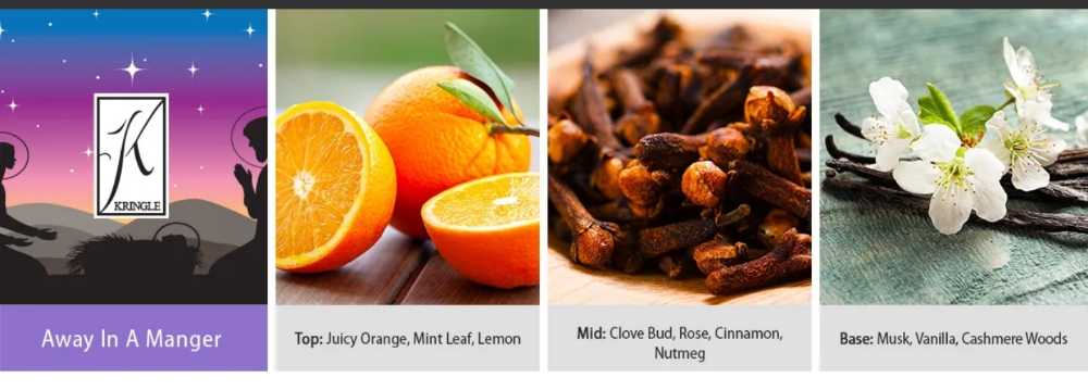 CANDLE: Christmas Kringle Away In A Manger  3 wick 2022 - Kringle Candle (Christmas Candles) action figure collectible [Barcode 846853079691] - Main Image 4