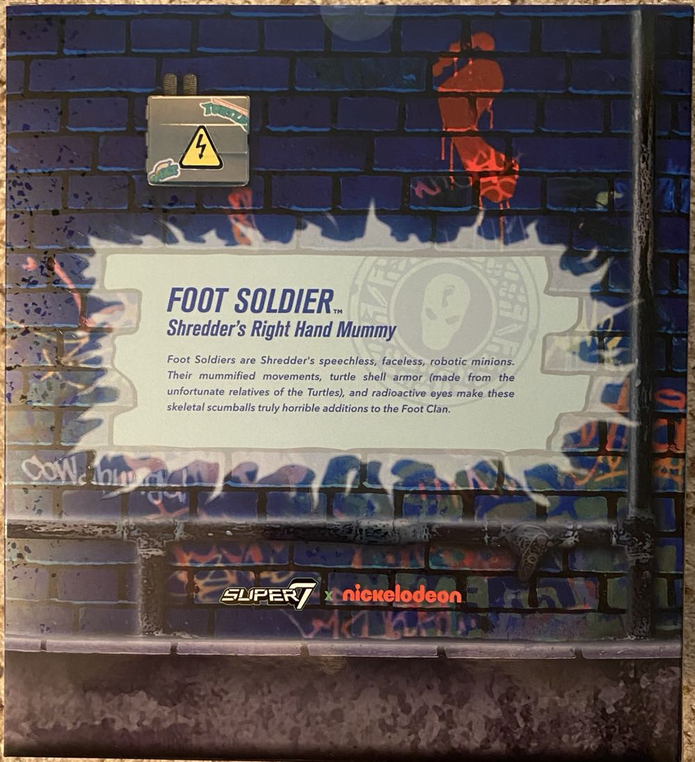 Foot Soldier (Glow in the Dark) - Super7 (Teenage Mutant Ninja Turtles) action figure collectible [Barcode 840049828421] - Main Image 2