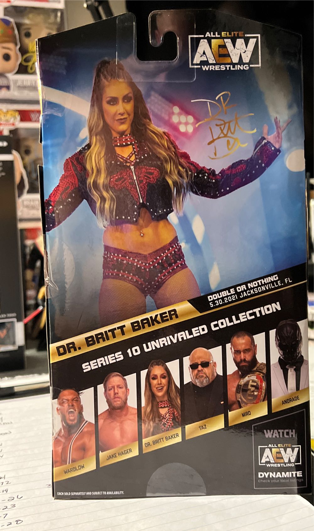 Aew Unrivaled W10 Britt Baker Action Figure Target - Jazwares AEW (AEW) action figure collectible [Barcode 191726430964] - Main Image 2