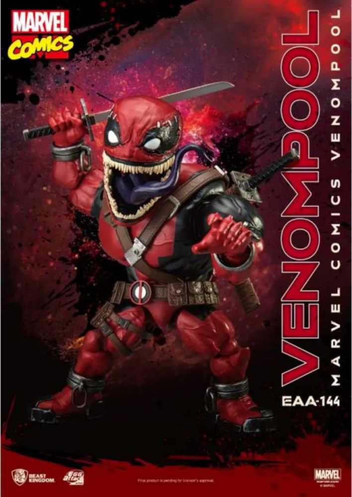 Beast Kingdom Marvel Comics: Venompool Eaa-144 Egg Attack Action Figure Multicolor - Beast Kingdom (Marvel’s Deadpool) action figure collectible [Barcode 4711203441540] - Main Image 2