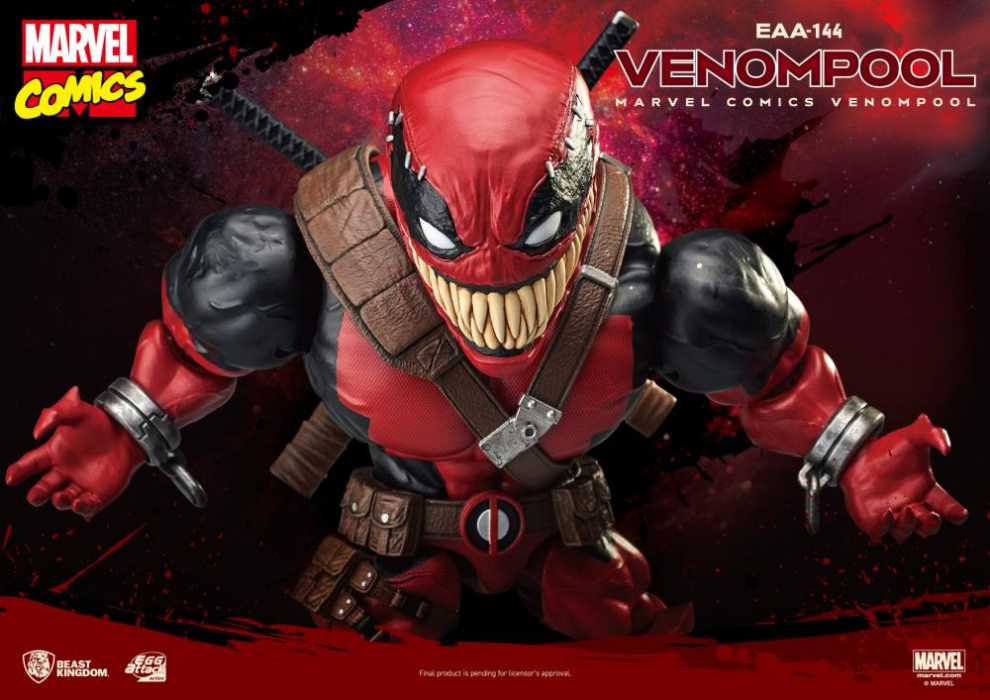 Beast Kingdom Marvel Comics: Venompool Eaa-144 Egg Attack Action Figure Multicolor - Beast Kingdom (Marvel’s Deadpool) action figure collectible [Barcode 4711203441540] - Main Image 3
