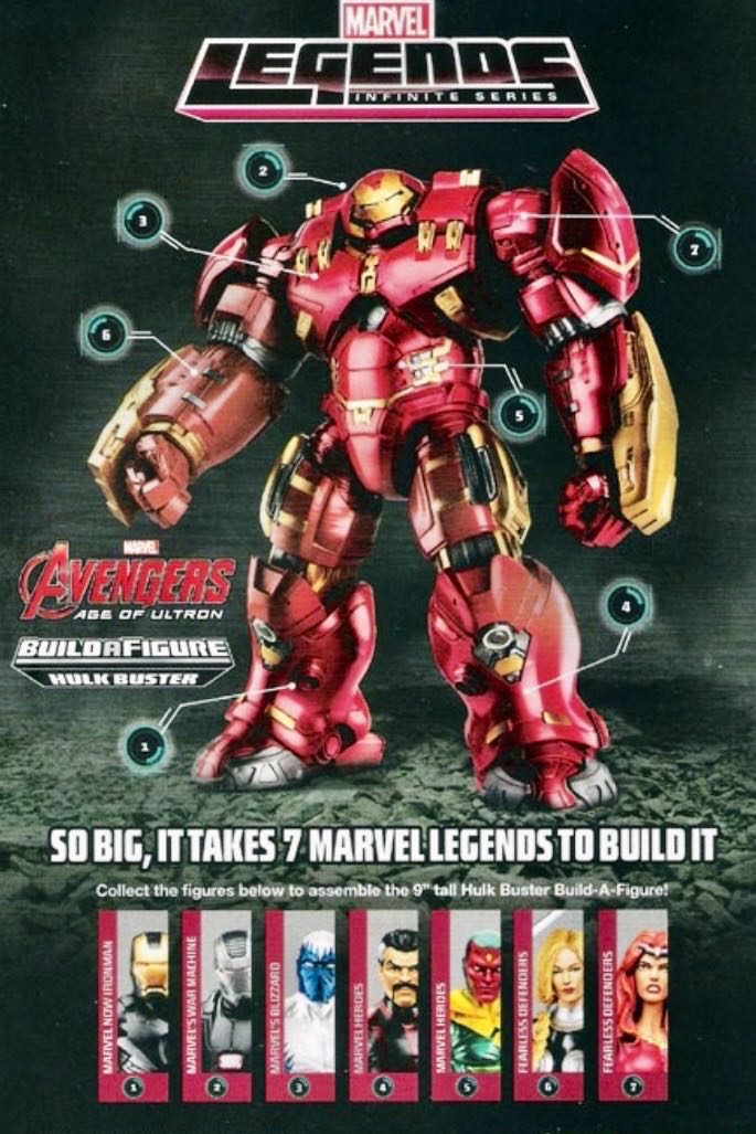 Marvel Legends Infinite Avengers Age of Ultron Series WAR MACHINE (BAF Hulkbuster) - Hasbro (Marvel Legends) action figure collectible - Main Image 2