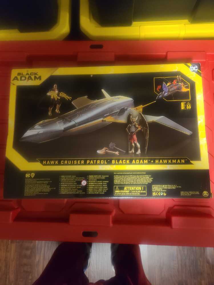 DC Comics Spin Master Black Adam Hawk Cruiser Patrol Includes Black Adam & Hawkman - Spin Master (Black Adam Movie) action figure collectible [Barcode 778988344095] - Main Image 2