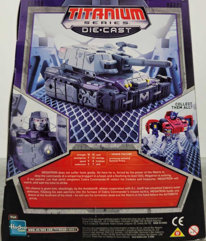 Megatron Tank Boxed - Hasbro (Titanium) action figure collectible - Main Image 4
