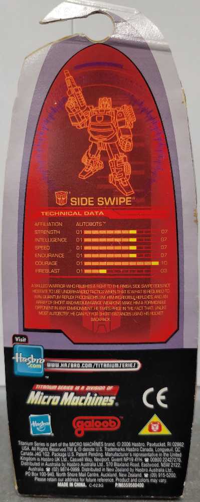 Sideswipe - Hasbro (Titanium 3”) action figure collectible - Main Image 3