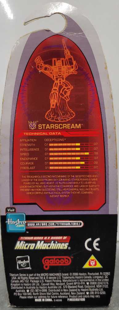 Starscream - Hasbro (Titanium 3”) action figure collectible - Main Image 3