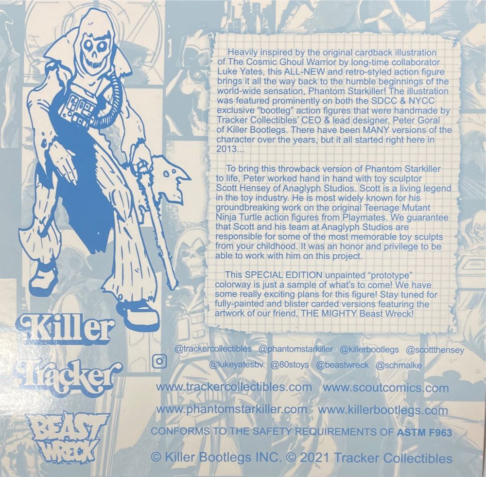 Phantom Starkiller: The Cosmic Ghoul Warrior - Killer Bootlegs Inc action figure collectible [Barcode 850015763991] - Main Image 2