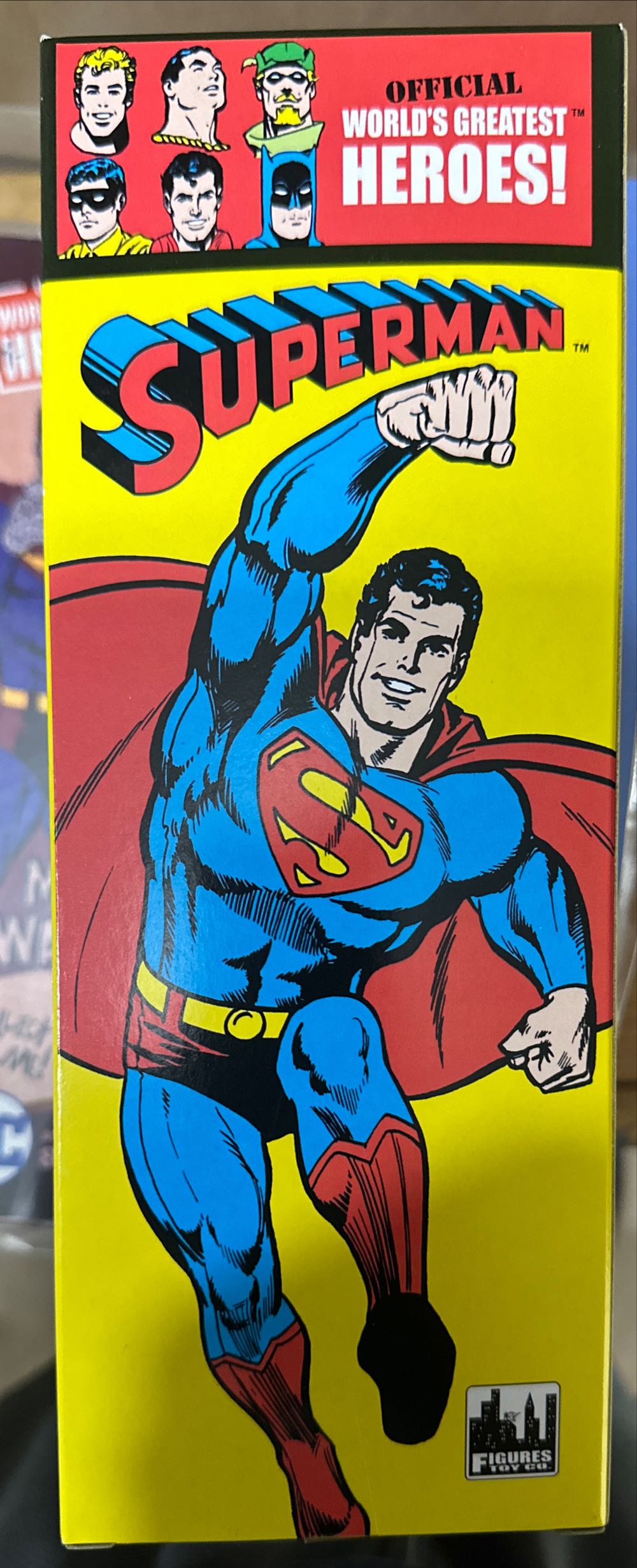 Dc Comics Retro Style Boxed 8 Inch Action Figures: Superman - Figures Toy Co. (World’s Greatest Heroes) action figure collectible [Barcode 744881533959] - Main Image 2