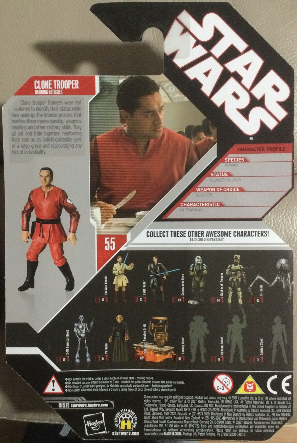 30th Anniversary Collection ‘07 - #55 - Clone Trooper (Training Fatigues) - Hasbro (Attack Of The Clones) action figure collectible - Main Image 2