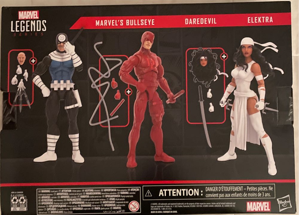 Marvel Legends - DareDevil, Elektra, & Bullseye 3 Pack - Hasbro (Marvel Legends- DareDevil) action figure collectible [Barcode 5010994171414] - Main Image 2