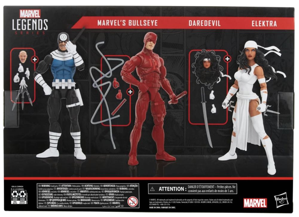 Daredevil, Elektra, & Bullseye - Hasbro (Marvel Legends Deluxe Series) action figure collectible - Main Image 2