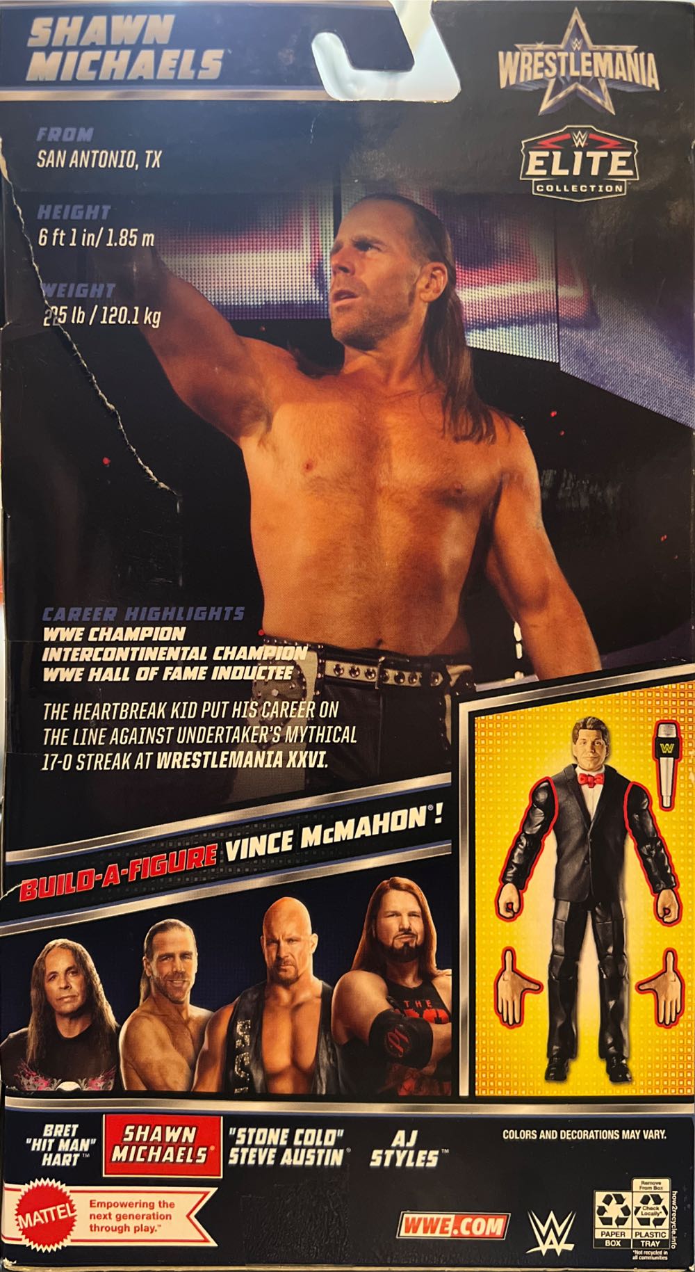 WWE Shawn Michaels - Mattel action figure collectible - Main Image 2