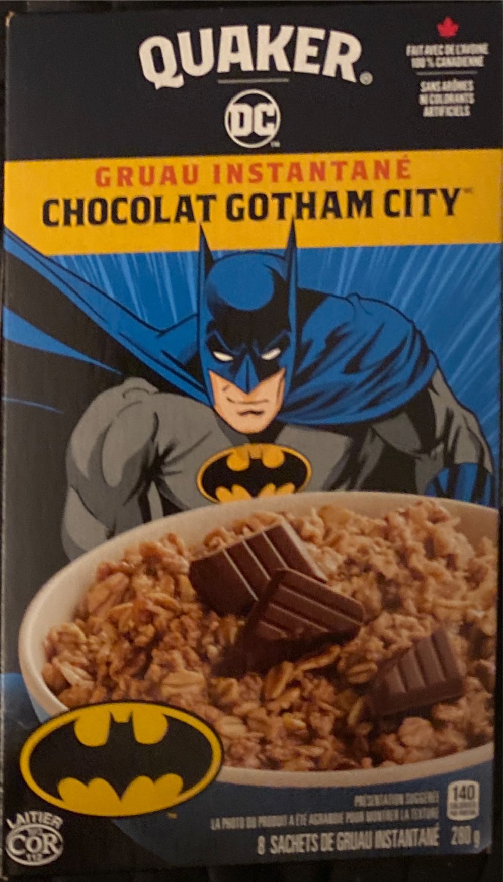 Quaker Oatmeal Gotham City Chocolate - Quaker (Batman - The Caped Crusader) action figure collectible - Main Image 2