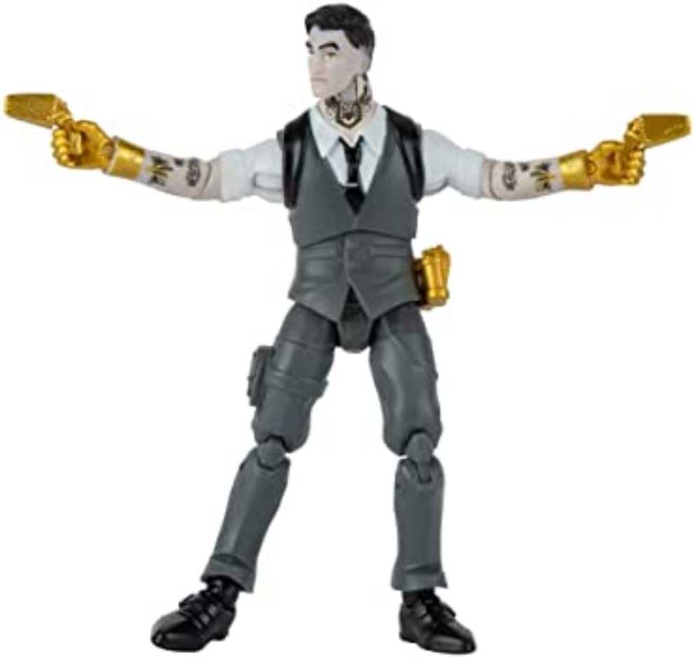 Fortnite Master Grade Midas With Armor Back Bling And Harvesting Tool - Jazwares (Fortnite 4” Figure Collection) action figure collectible [Barcode 191726453819] - Main Image 4