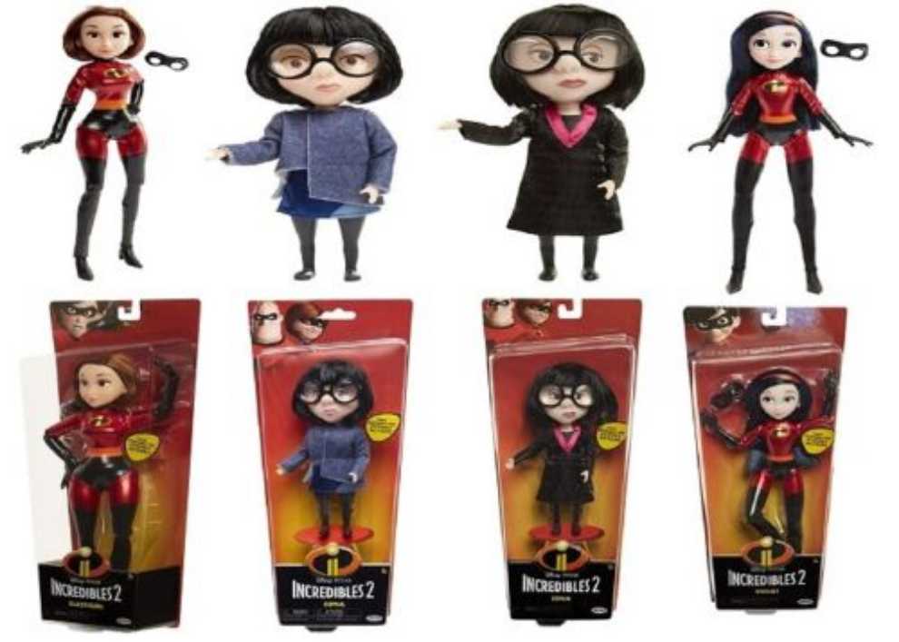 The Incredibles 2 Edna Action Figure Doll In Deluxe Blue Costume And Glasses  action figure collectible [Barcode 039897524177] - Main Image 3