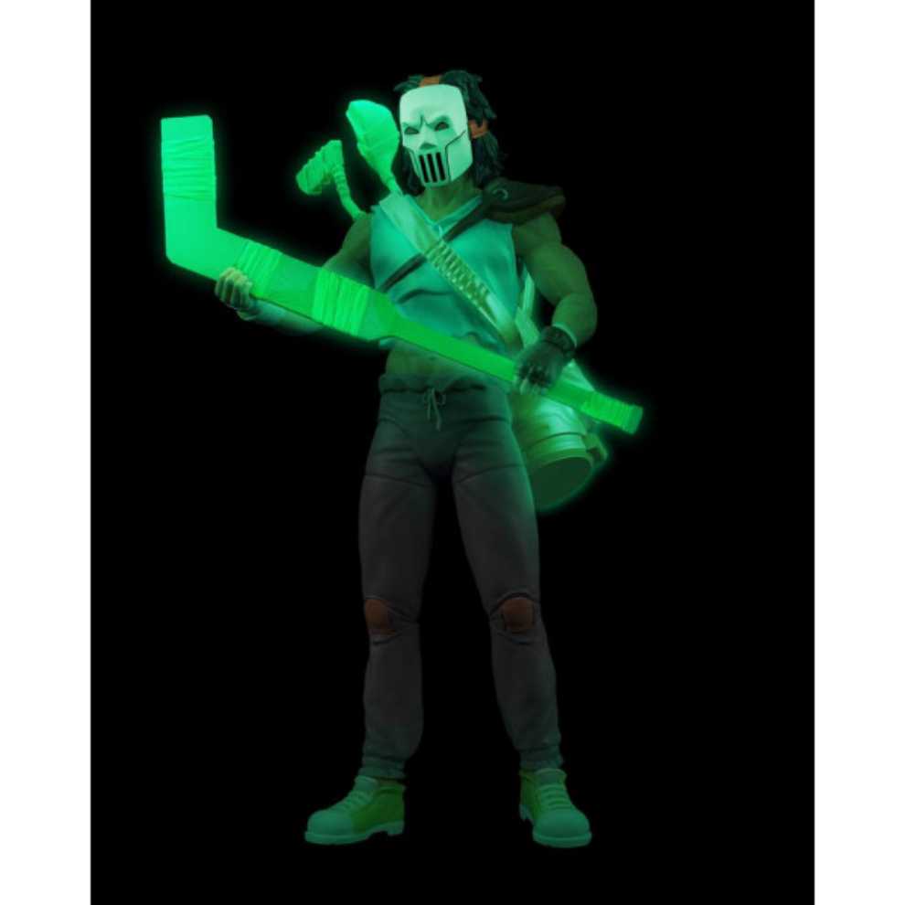 BST AXN Teenage Mutant Ninja Turtles: Casey Jones-Skull Face Variant (Glow In Dark) - The Loyal Subjects (TMNT BST AXN) action figure collectible [Barcode 850018355872] - Main Image 3