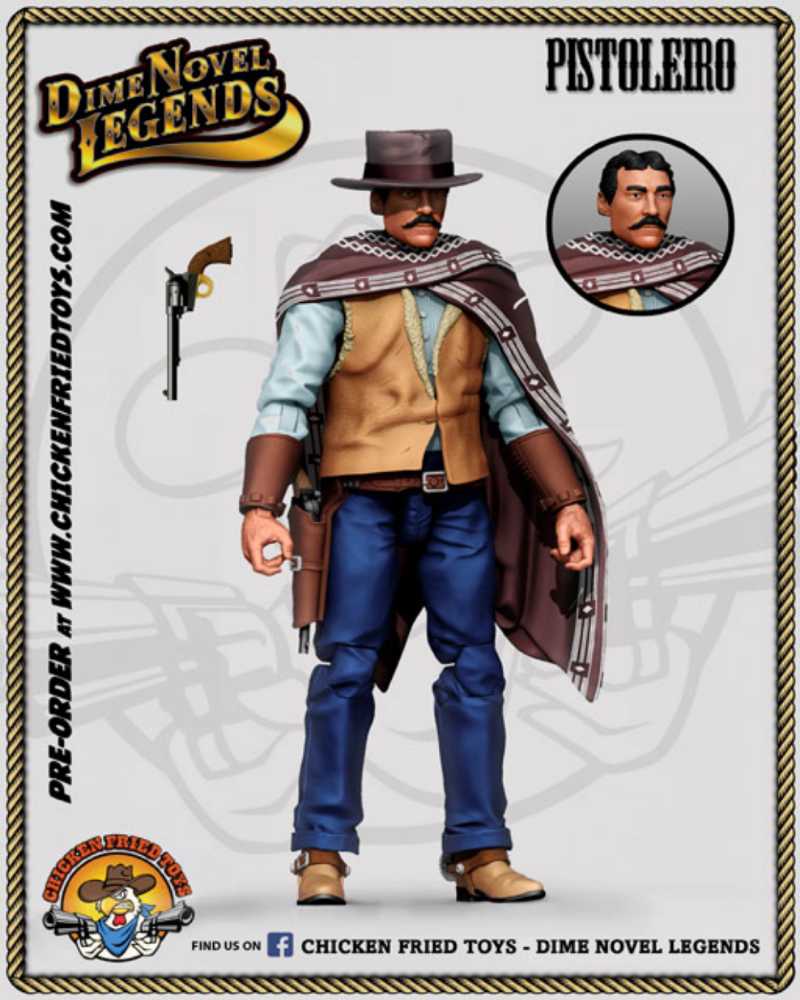 Pistolero - Portrait Of Jesse McKracken - Chicken Fried Toys (Dime Novel Legends) action figure collectible - Main Image 2
