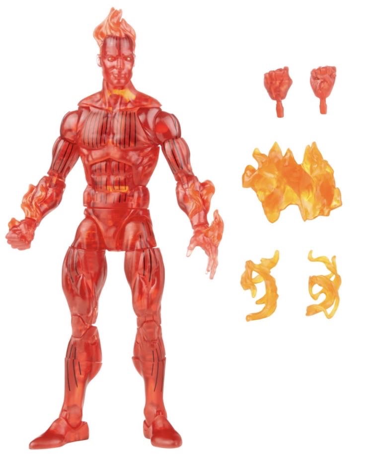 Human Torch - Hasbro (Marvel Legends Fantastic Four Retro Collection) action figure collectible - Main Image 2