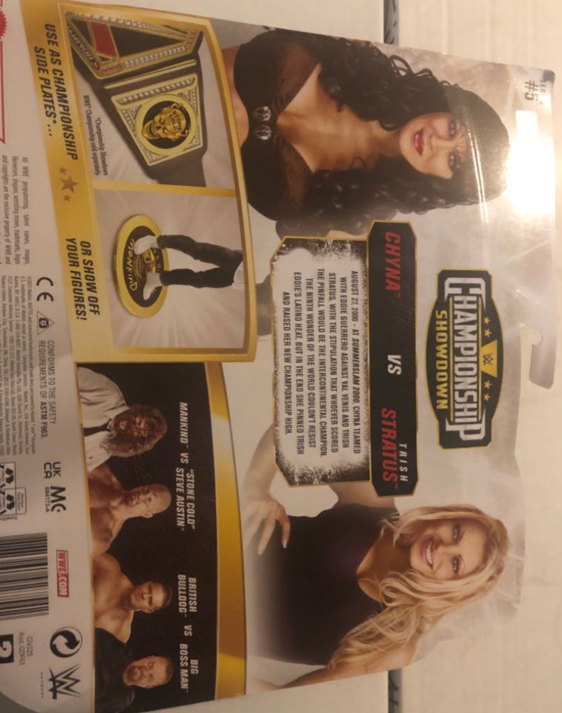 Chyna Vs Trish Stratus (Championship Showdown) - Mattel Wwe (WWE Championship Showdown Series 5) action figure collectible [Barcode 887961927542] - Main Image 2