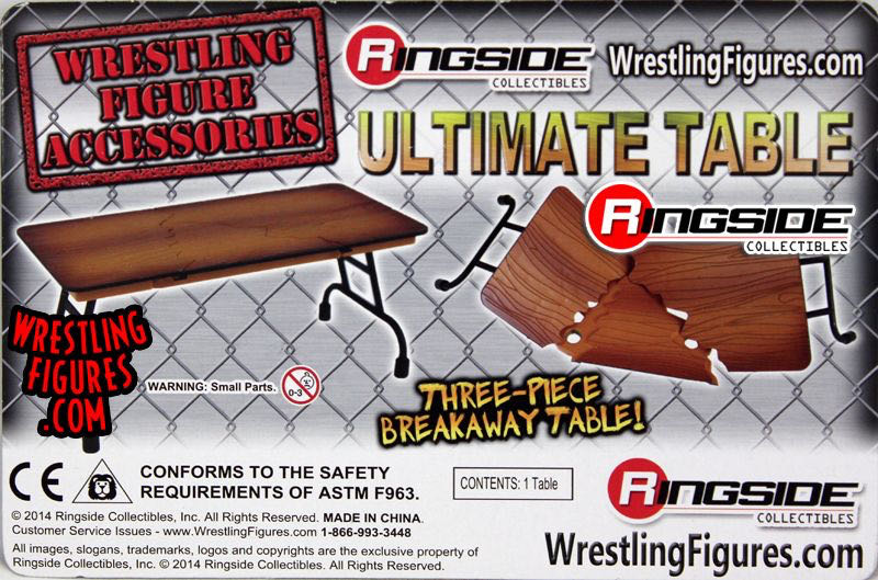 Accessories- Ultimate Table (Wooden) - Ringside collectibles (Wrestling Figure Accessories) action figure collectible - Main Image 2