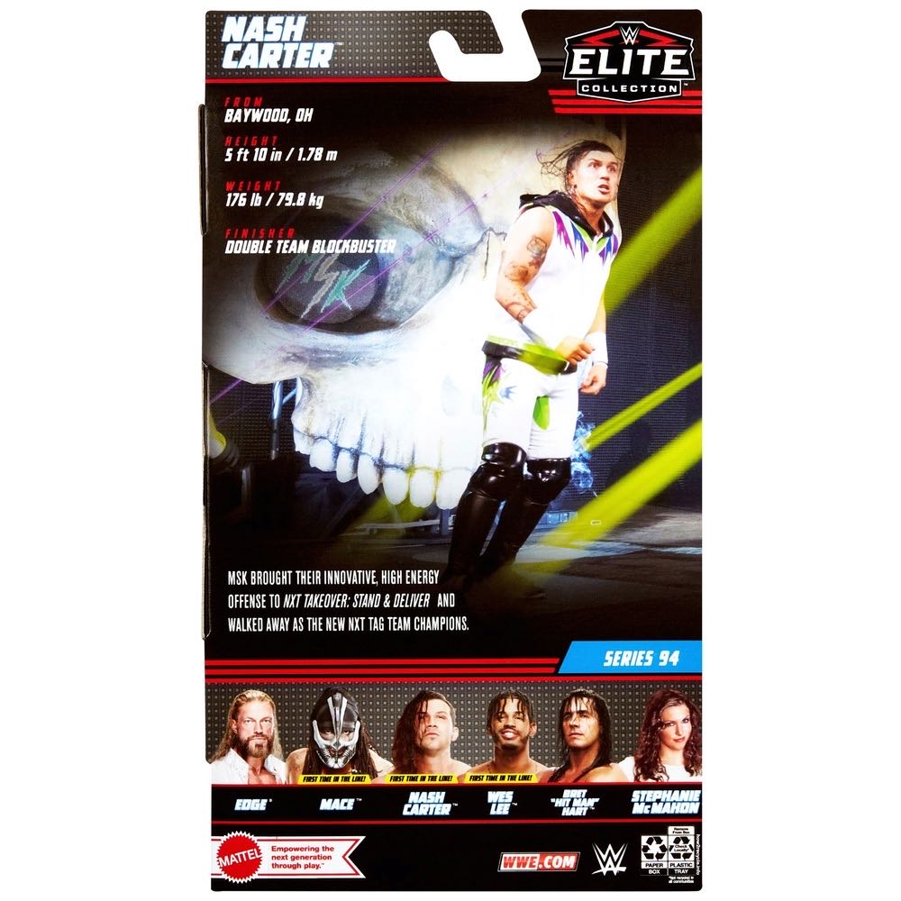 Nash Carter (MSK) - Mattel (WWE Elite Series #94) action figure collectible [Barcode 194735021703] - Main Image 2