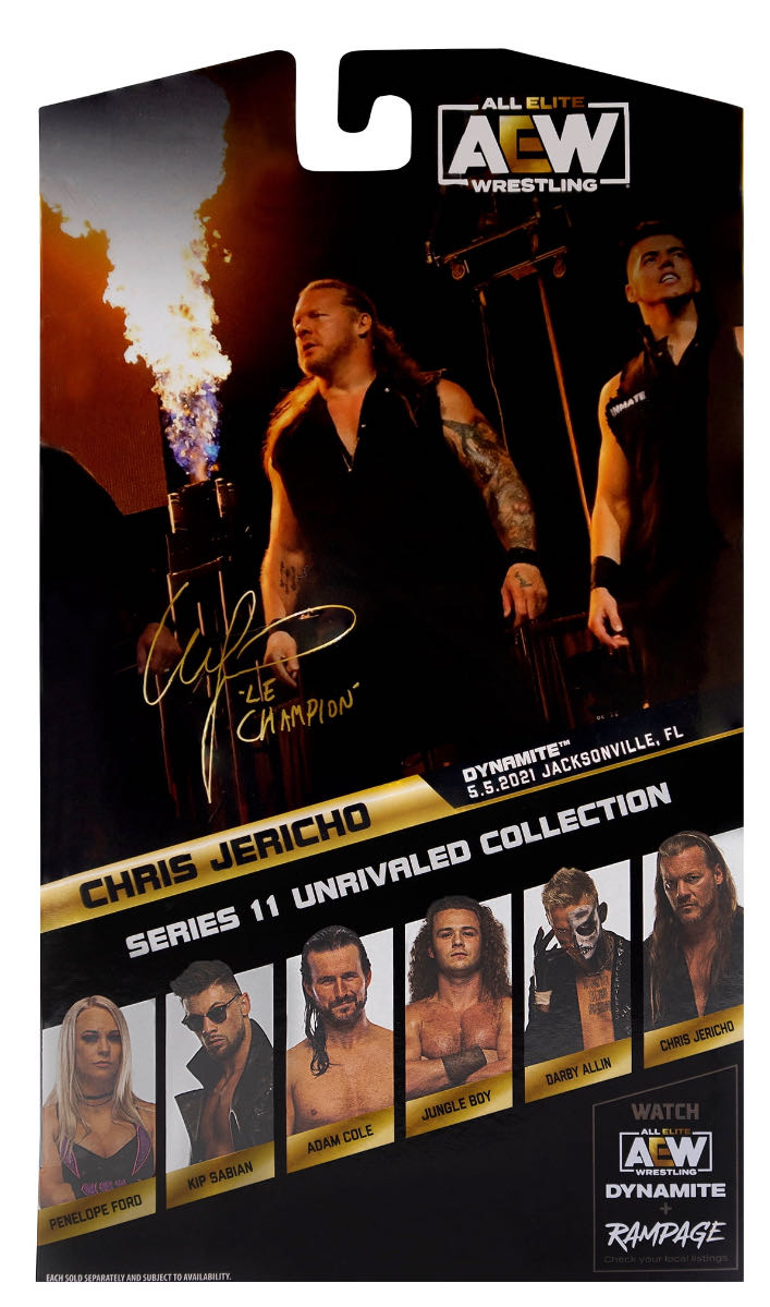 Chris Jericho - Jazwares LLC (AEW Unrivaled) action figure collectible [Barcode 191726431060] - Main Image 2
