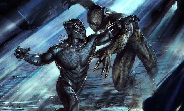 Black Panther vs Erik Killmonger Art Print By Sideshow Collectibles - Sideshow Collectibles (Sideshow Collectibles Art Prints) action figure collectible - Main Image 2