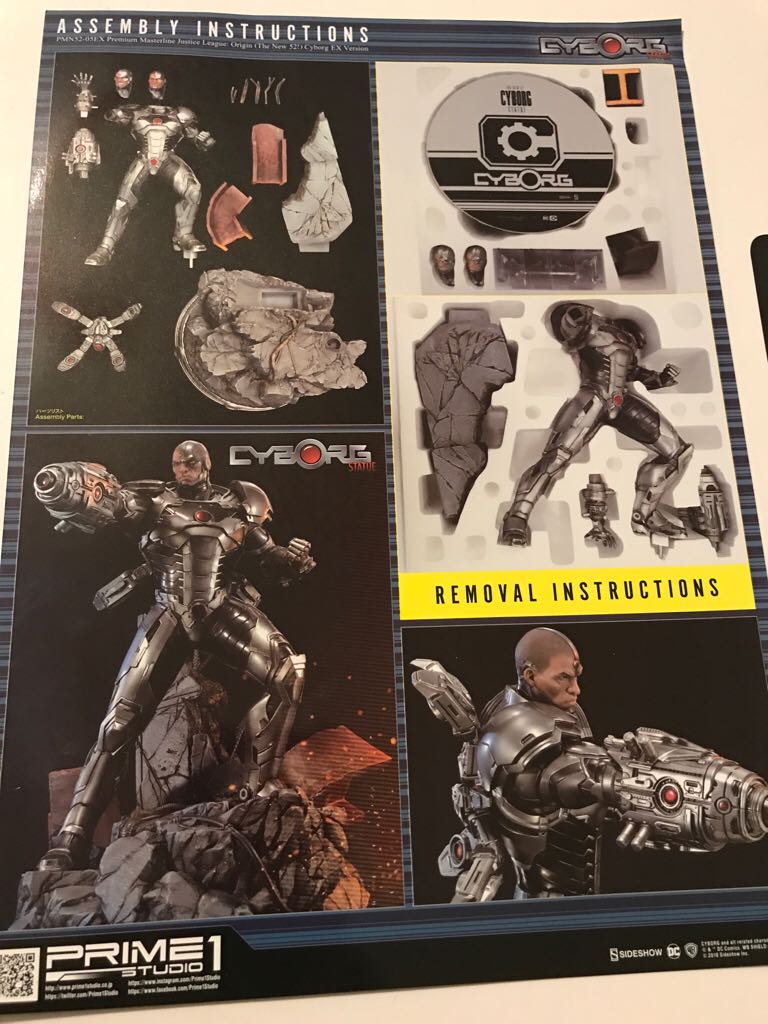 Cyborg. PMN52-05EX Premium Masterline Justice League: Origin (the New 52) Cyborg EX Version - Sideshow Collectibles (Prime Studio 1) (The New52) action figure collectible [Barcode 4562471905483] - Main Image 2