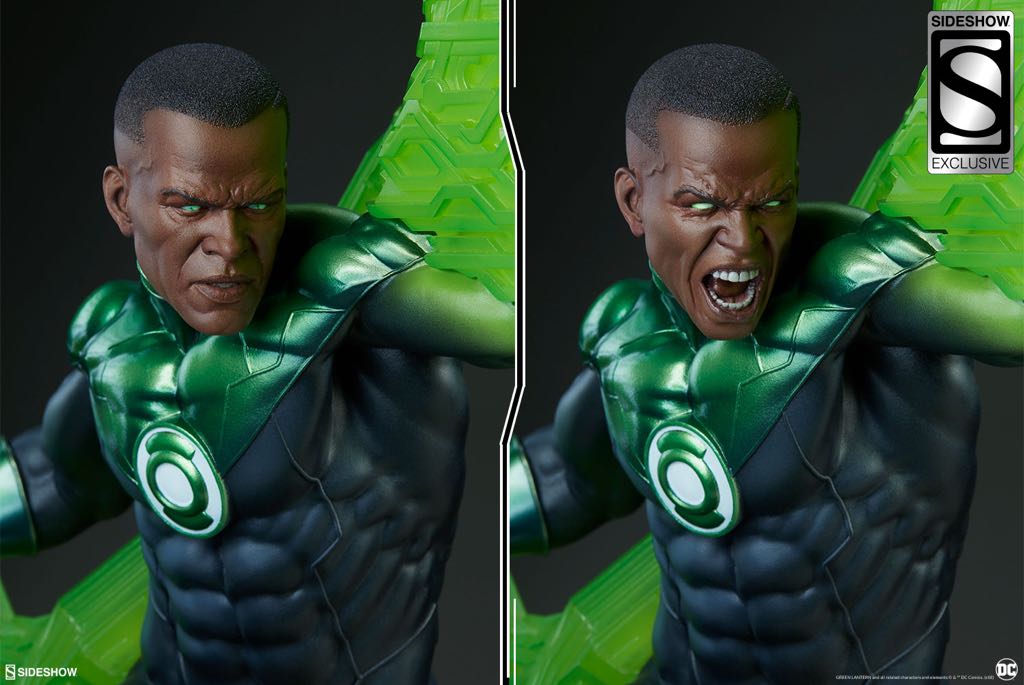 John Stewart Green Lantern Premium Format - Sideshow Collectibles (Sideshow Collectibles Premium Format) action figure collectible - Main Image 2
