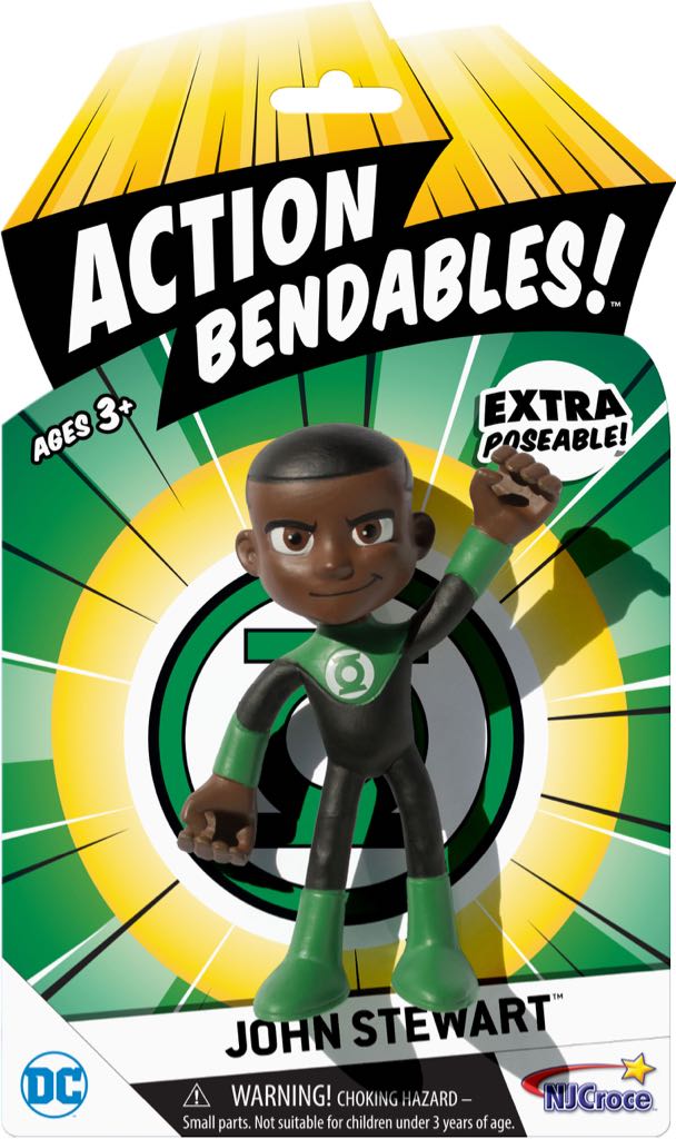 John Stewart Action Bendables! Extra Poseable - N.J. Croce Co. (Action Bendables) action figure collectible [Barcode 054382050054] - Main Image 2