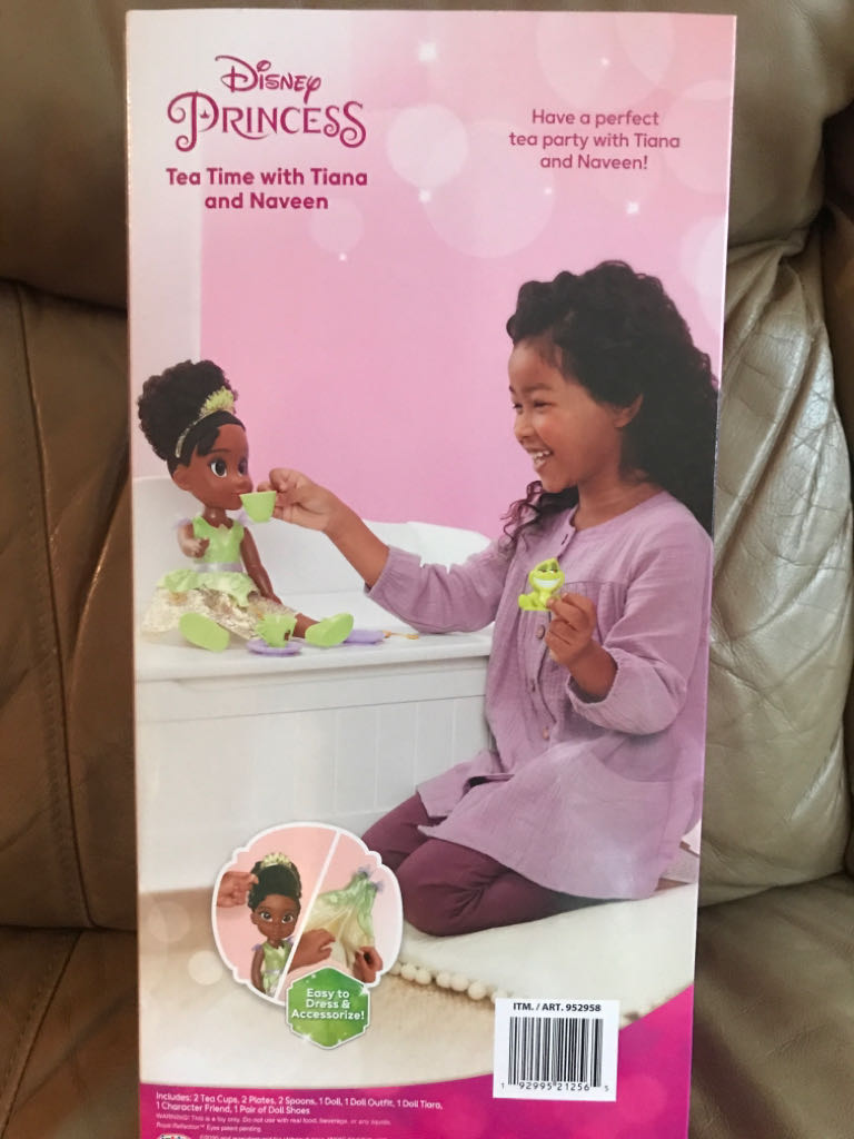 Tiana, Disney Princess Tea Time With Tiana And Naveen - Jakks Pacific, Inc (Disney Princess) action figure collectible [Barcode 192995212565] - Main Image 2