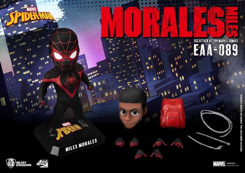 Miles Morales Egg Attack Action EAA-089 - Beast Kingdom (MARVEL Spider-Man) action figure collectible - Main Image 2