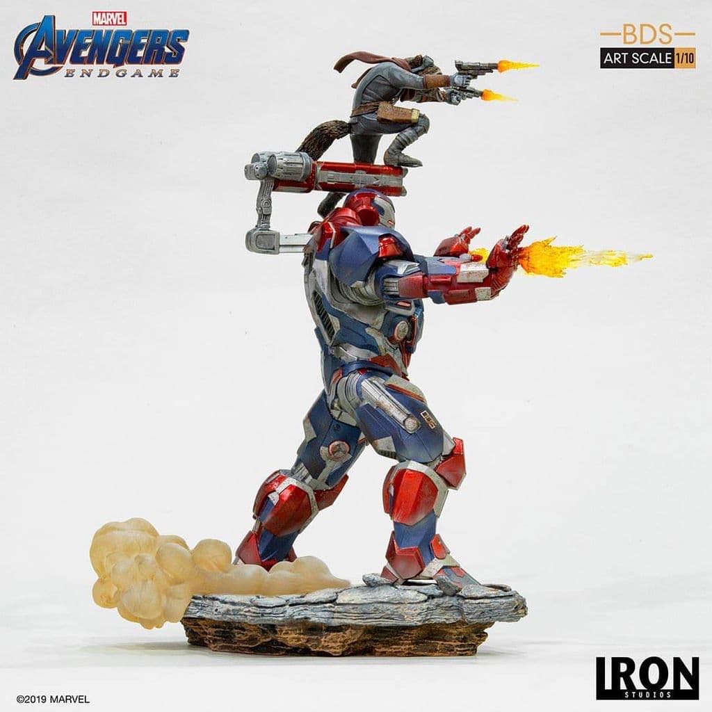 Iron Patriot & Rocket - Iron Studios (Marvel Avengers) action figure collectible [Barcode 606529899707] - Main Image 2