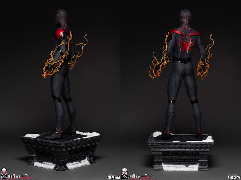 Spider-Man Miles Morales 1:3 Scale Statue PCS Exclusive Marvel Gamer Verse - PCS Premium Collectibles Studio (Marvel GAMER VERSE) action figure collectible [Barcode 701575417957] - Main Image 2