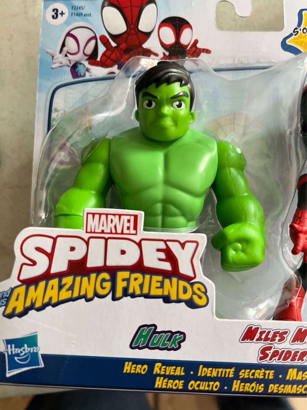 Miles Morales:spider-Man Hulk Marvel Spidey And His Amazing Friends - Hasboro (Hasbro Disney Junior) action figure collectible [Barcode 5010993866823] - Main Image 3