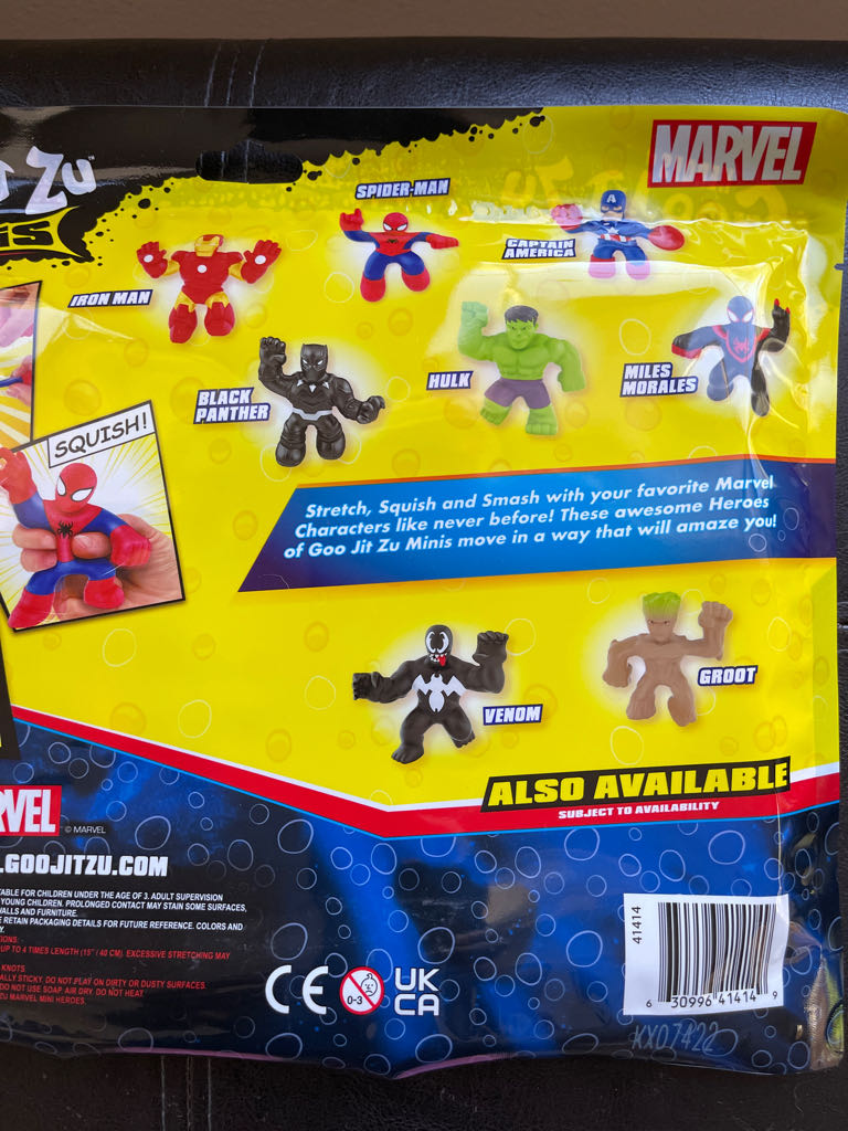 Heroes Of Goo Jit Zu Minis Marvel Mega Six Pack Black Panther Miles Morales - Goo Jit Zu (Heroes Of Goo Jit Zu) action figure collectible [Barcode 630996414149] - Main Image 2