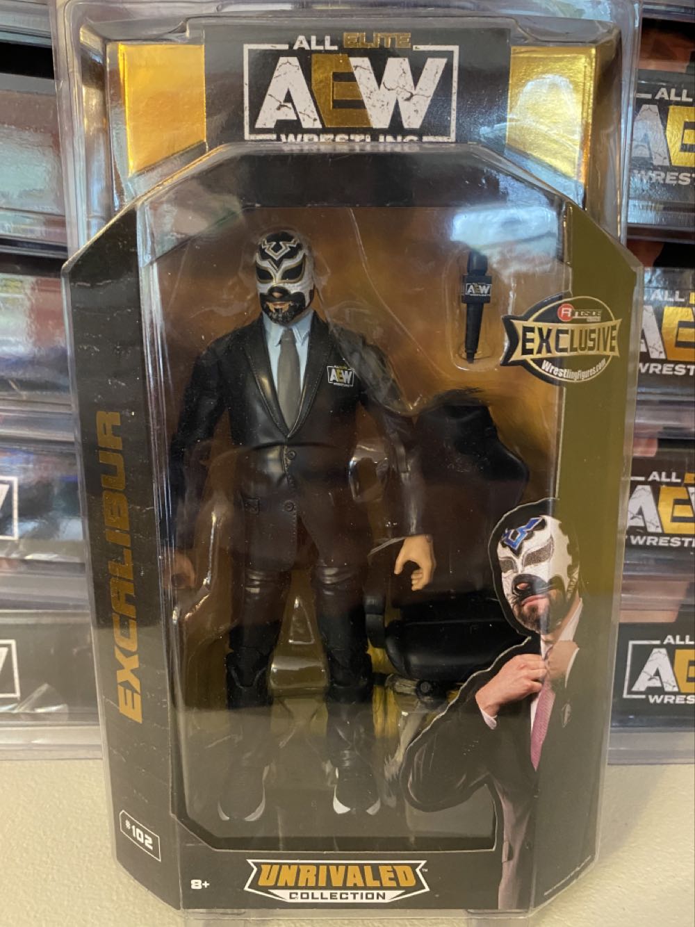 102. Excalibur - Jazwares LLC (AEW Unrivaled) action figure collectible [Barcode 191726445326] - Main Image 2