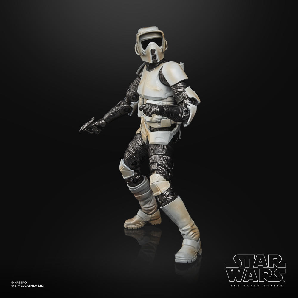 Mandalorian, Scout Trooper (Carbonized) - Disney / Hasbro (Star Wars - The Black Series) action figure collectible [Barcode 5010993899791] - Main Image 3