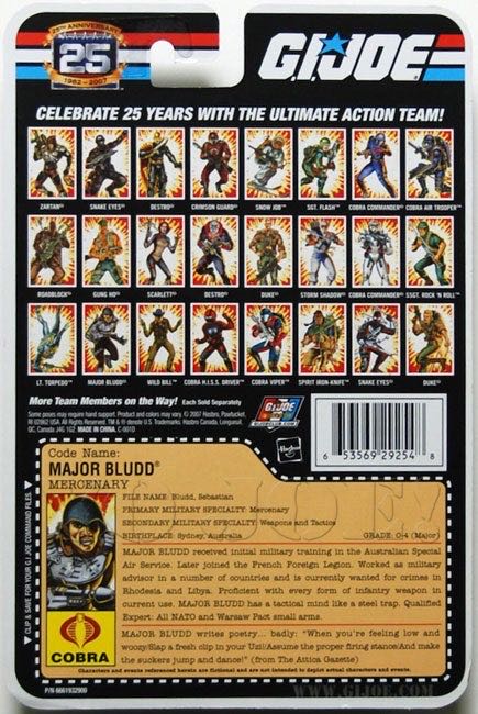 G.I.Joe: Major Bludd (v8) - Hasbro (G.I.Joe 25th Anniversary) action figure collectible - Main Image 4
