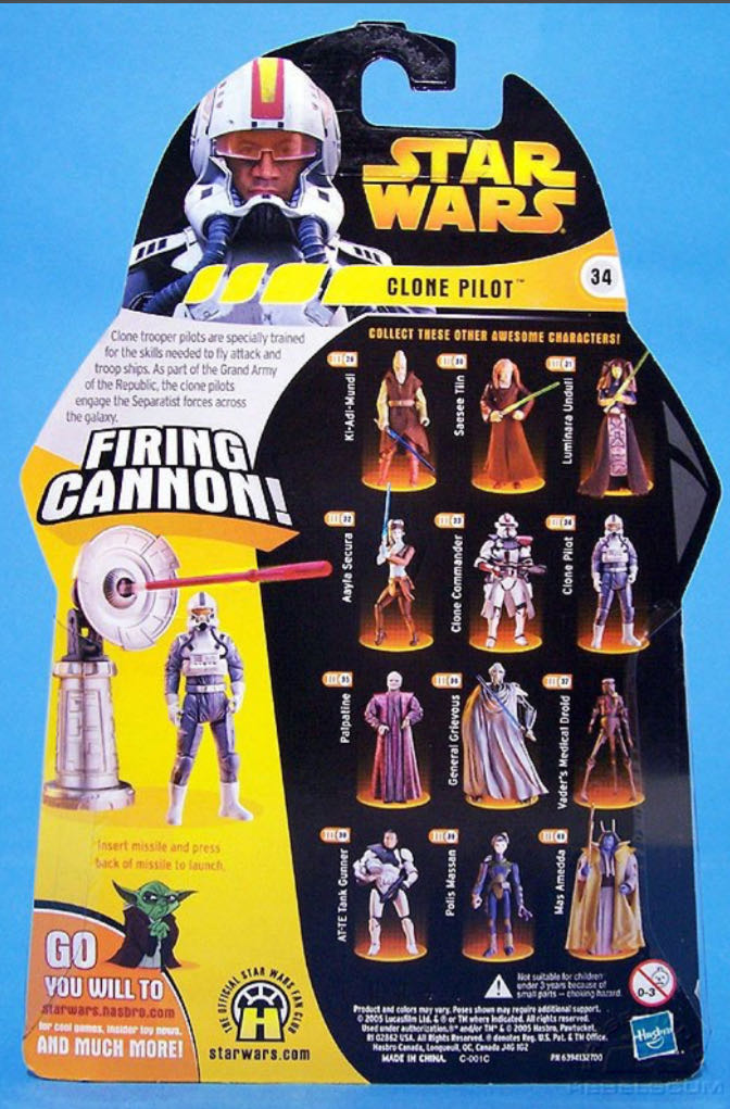 Star Wars: Clone Pilot - Hasbro (Revenge of the Sith III-34) action figure collectible - Main Image 4