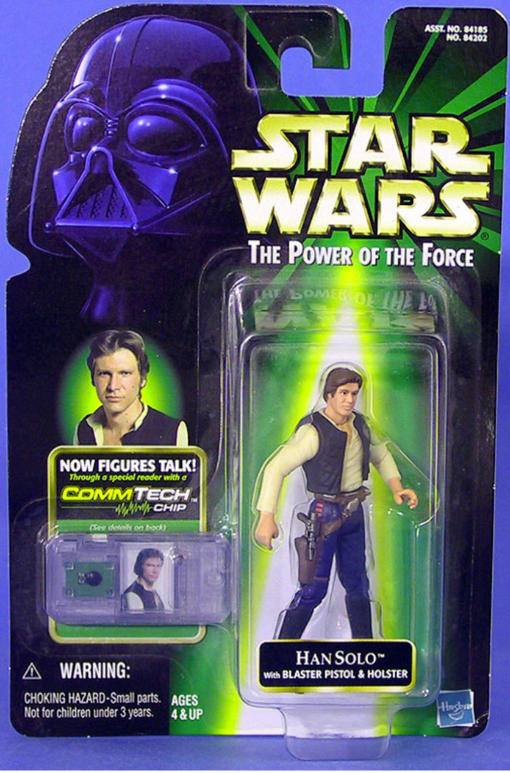Star Wars: Han Solo (w/Blaster Pistol & Holster) - Hasbro (Power of The Force 2) action figure collectible - Main Image 3