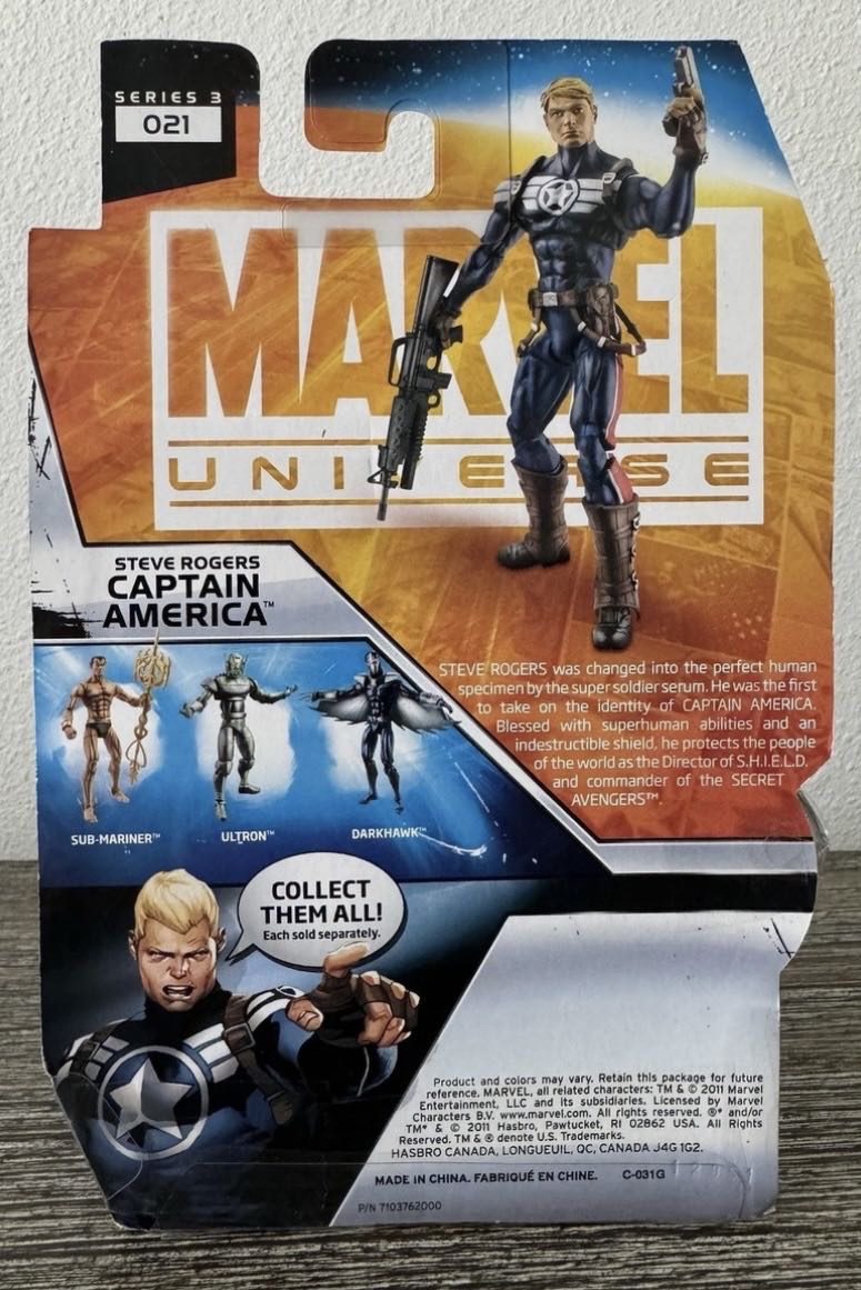 Marvel: Captain America (Commander Rogers) - Hasbro (Marvel Universe Fury Files) action figure collectible - Main Image 4