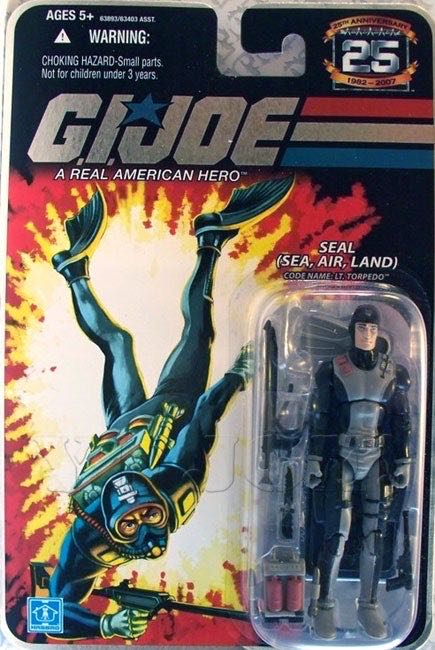 G.I.Joe: Torpedo, Lt (v1) - Hasbro (G.I.Joe 25th Anniversary) action figure collectible - Main Image 3