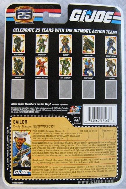 G.I.Joe: Shipwreck (v11) - Hasbro (G.I.Joe 25th Anniversary) action figure collectible - Main Image 4