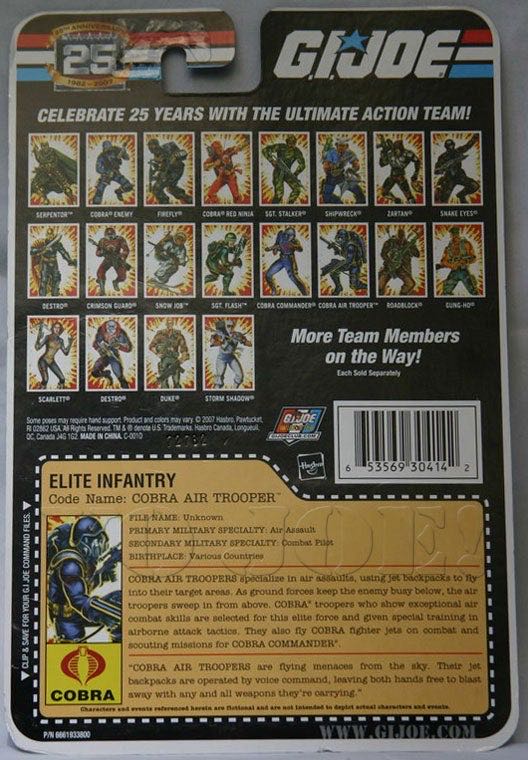 G.I.Joe: Cobra Air Trooper (v1) - Hasbro (G.I.Joe 25th Anniversary) action figure collectible - Main Image 4