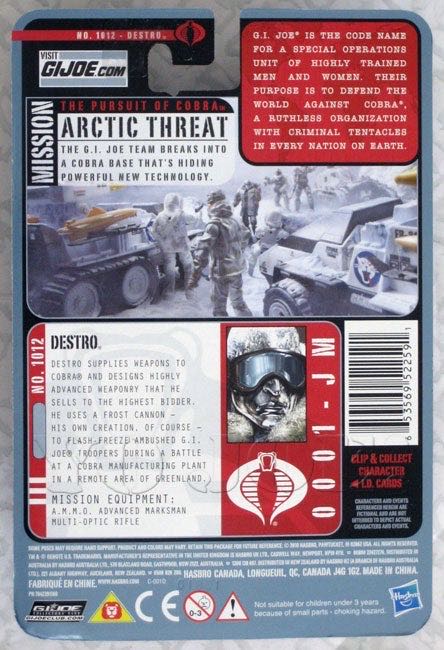 G.I.Joe: Destro (v26) - Hasbro (Pursuit Of Cobra) action figure collectible - Main Image 4