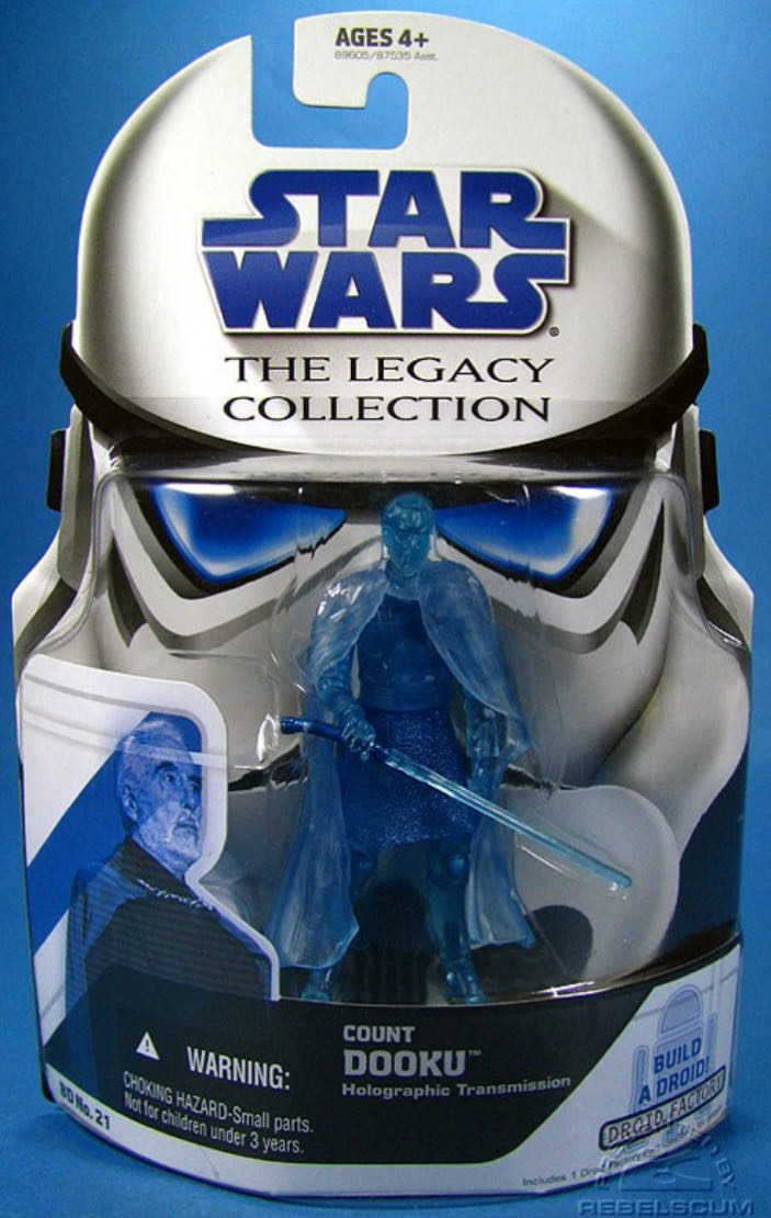 Star Wars: Count Dooku (Holographic Transmission) - Hasbro (The Legacy Collection BD-21) action figure collectible - Main Image 3