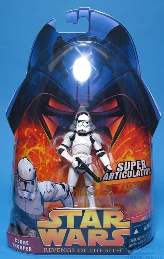 Star Wars: Clone Trooper (Super Articulation!) - Hasbro (Revenge of the Sith III-41) action figure collectible - Main Image 3