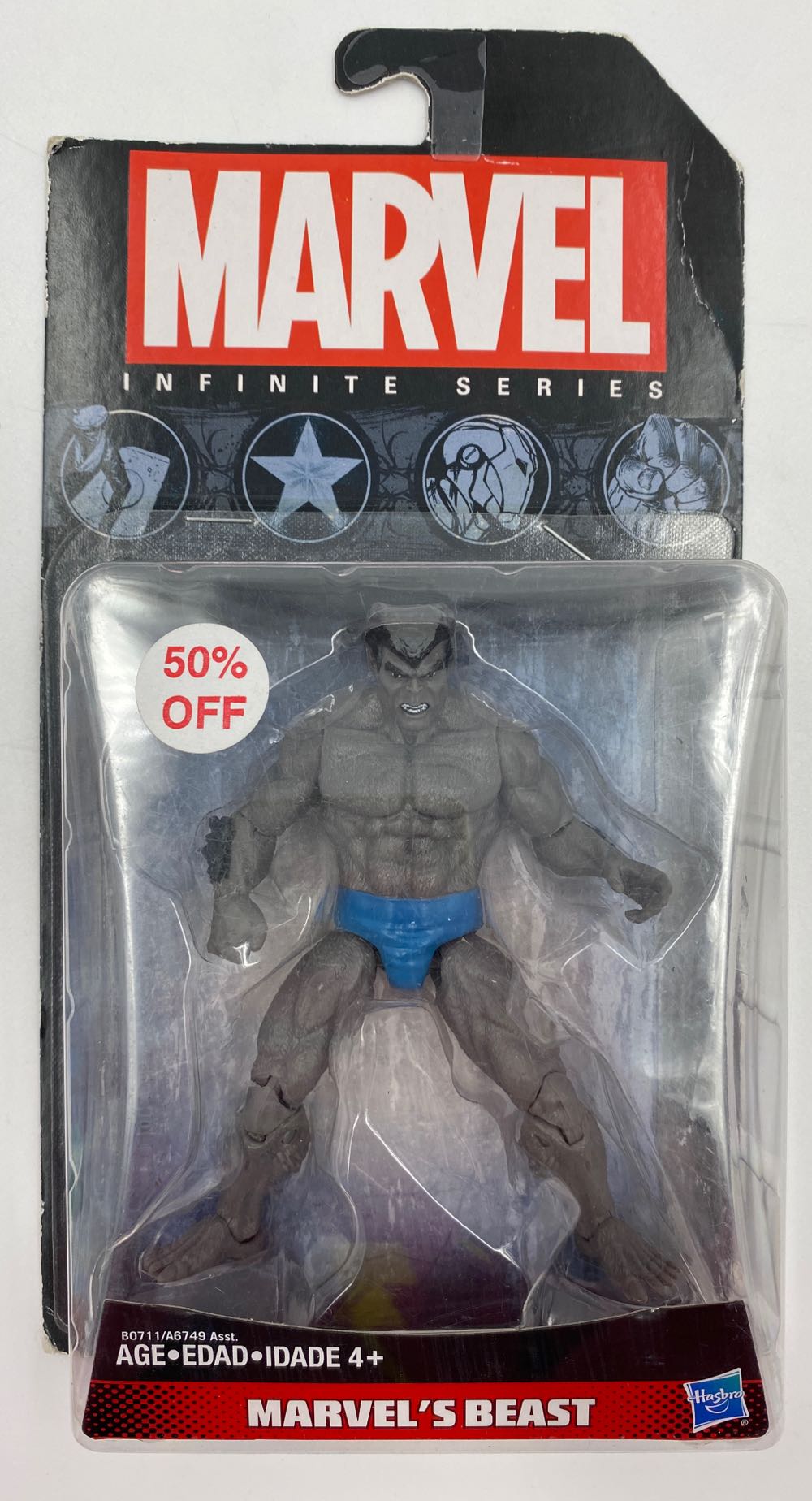 Marvel: Beast (Gray) - Hasbro (Marvel Infinite Series) action figure collectible - Main Image 2